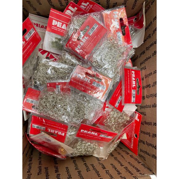 Bulk 5 Lbs Jewelry Making Supplies Beads Findings Clasps Lot #8 - Picture 1 of 9